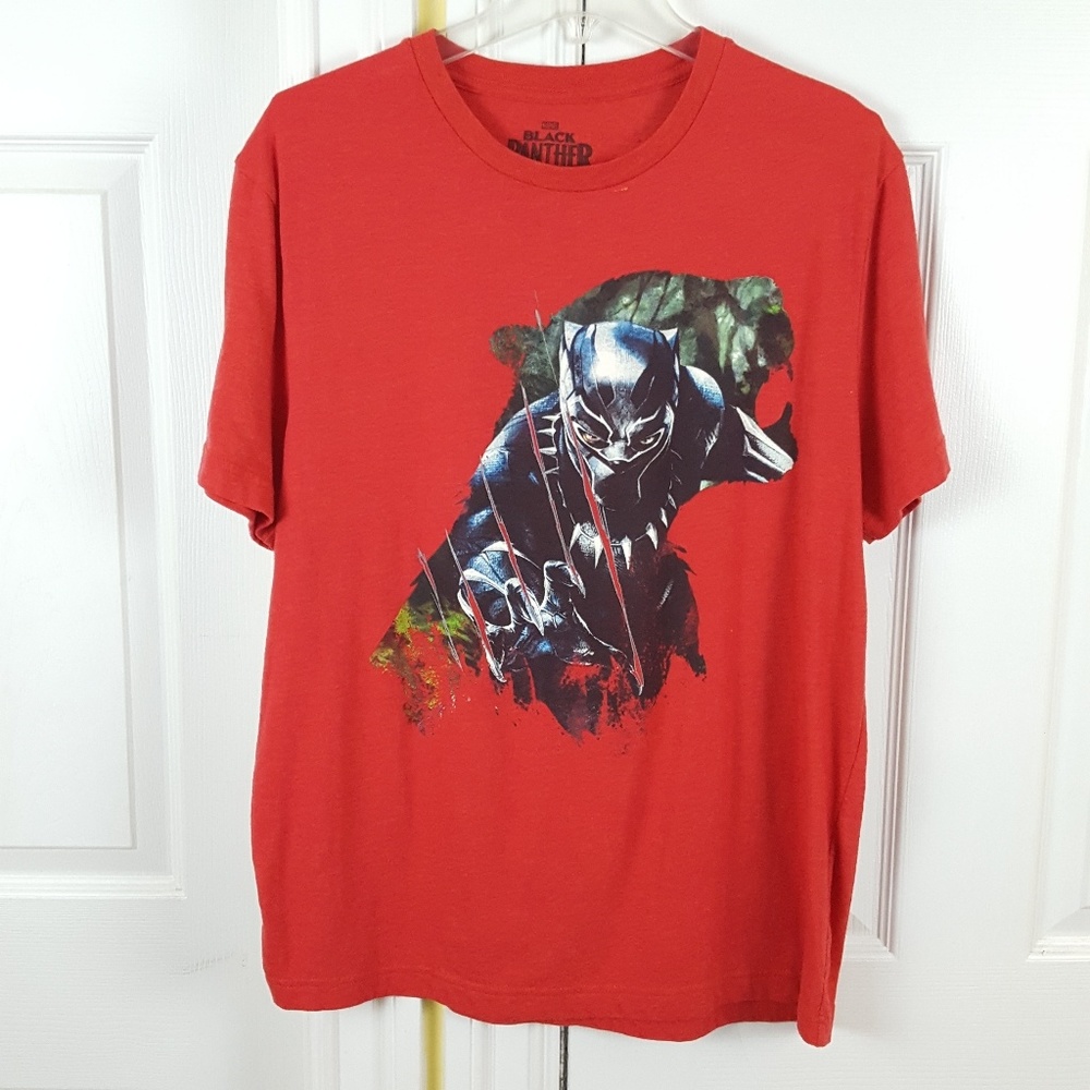 Black Panther Marvel Avenger Claw Graphic Shirt L